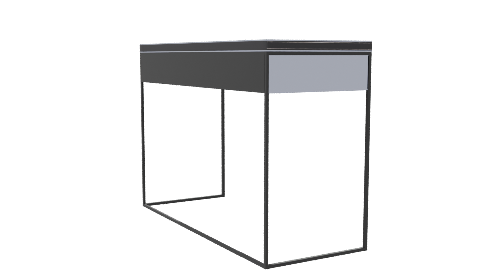 Sleek Modern Desk 3D Model - Professional 3D Model Render 7