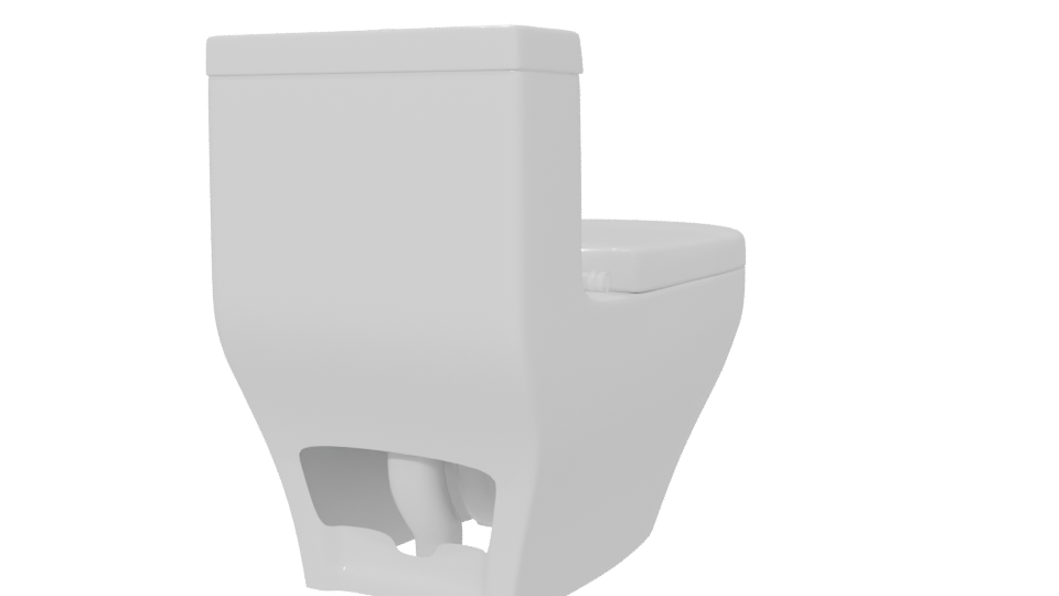 Stylish Modern Toilet 3D Model - Professional 3D Model Render 6