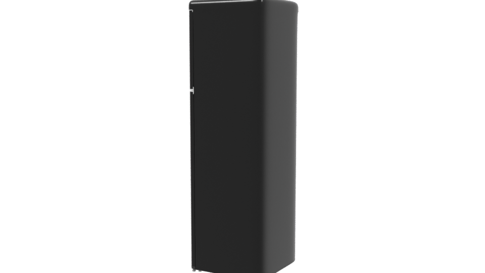 Stylish Retro Refrigerator 3D Model - Professional 3D Model Render 3