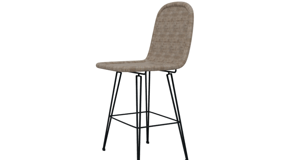 Stylish Modern Bar Stool 3D - Professional 3D Model Render 13