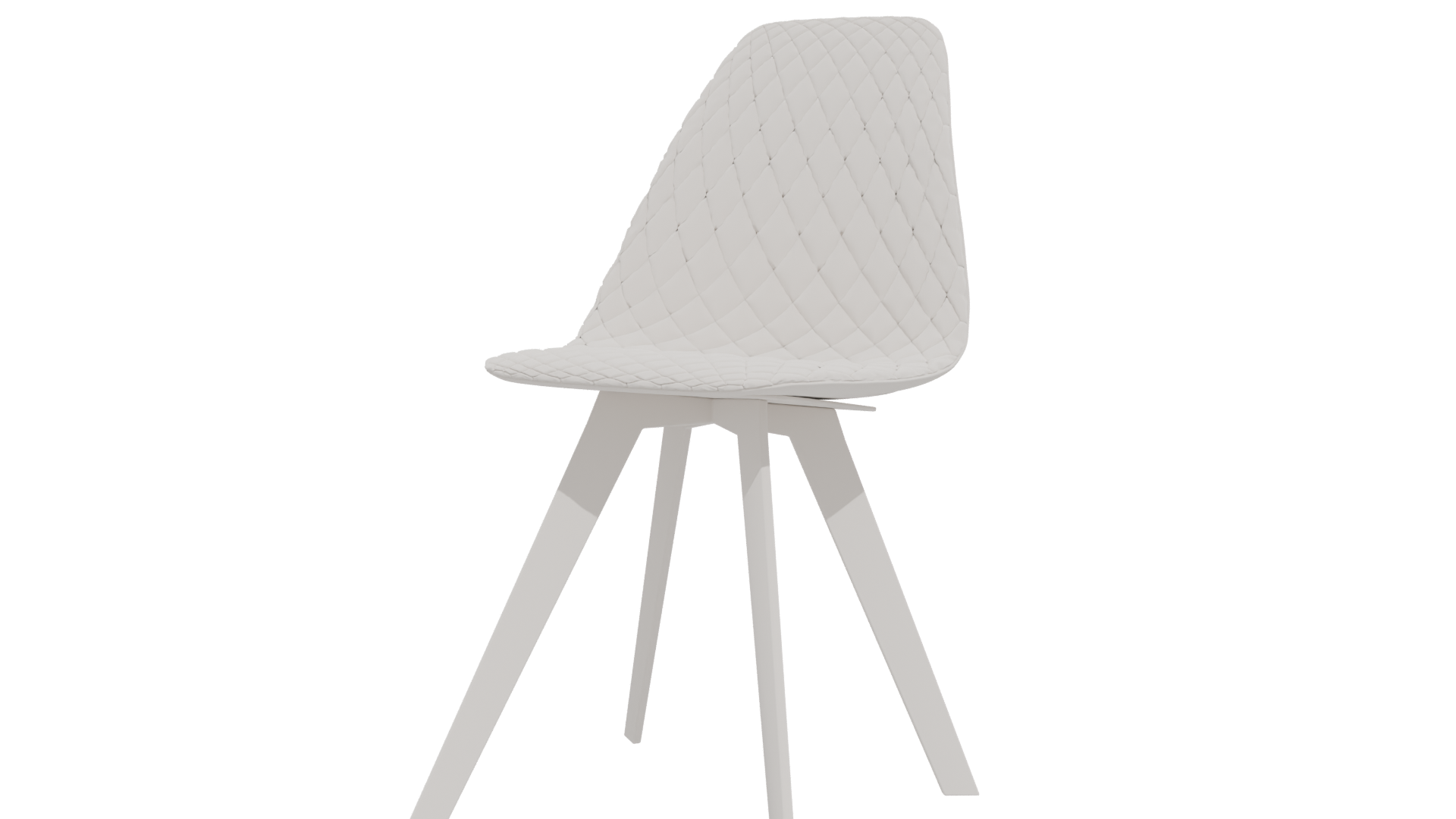 Stylish Textured Dining Chair Model - Professional 3D Model Render 4