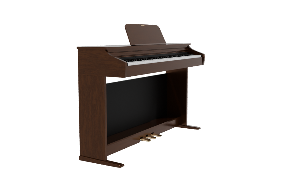 Stylish Digital Piano Model - Professional 3D Model Render 9