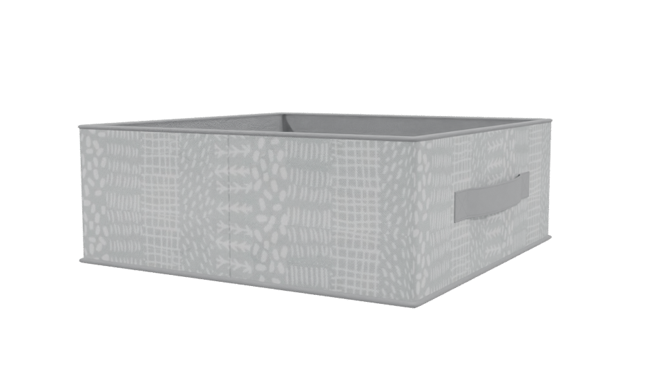 Stylish Fabric Storage Basket 3D - Professional 3D Model Render 3