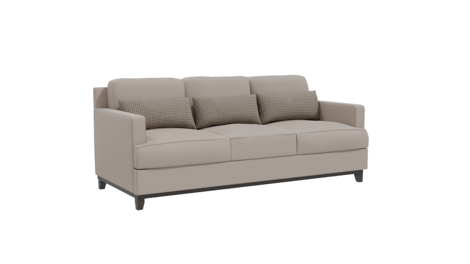 Contemporary Fabric Sofa 3D Model - Professional 3D Model Render 10