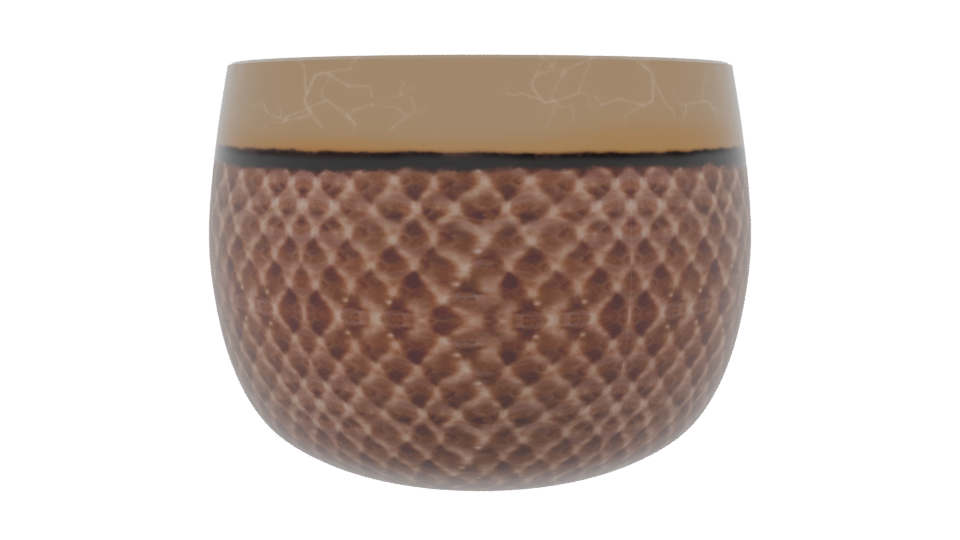 Stylized Decorative Container Model - Professional 3D Model Render 2