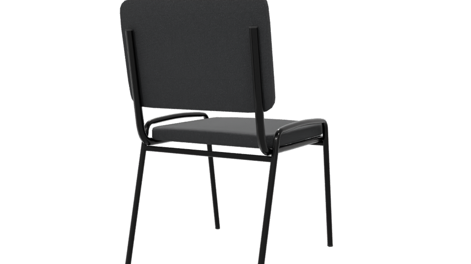 Stylish Minimalist Dining Chair 3D - Professional 3D Model Render 6