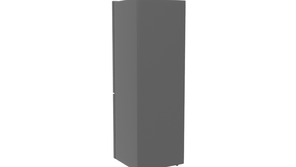 Sleek Modern Refrigerator 3D Model - Professional 3D Model Render 4