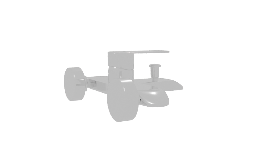 Sleek Modern Bathroom Faucet 3D Model - Professional 3D Model Render 7