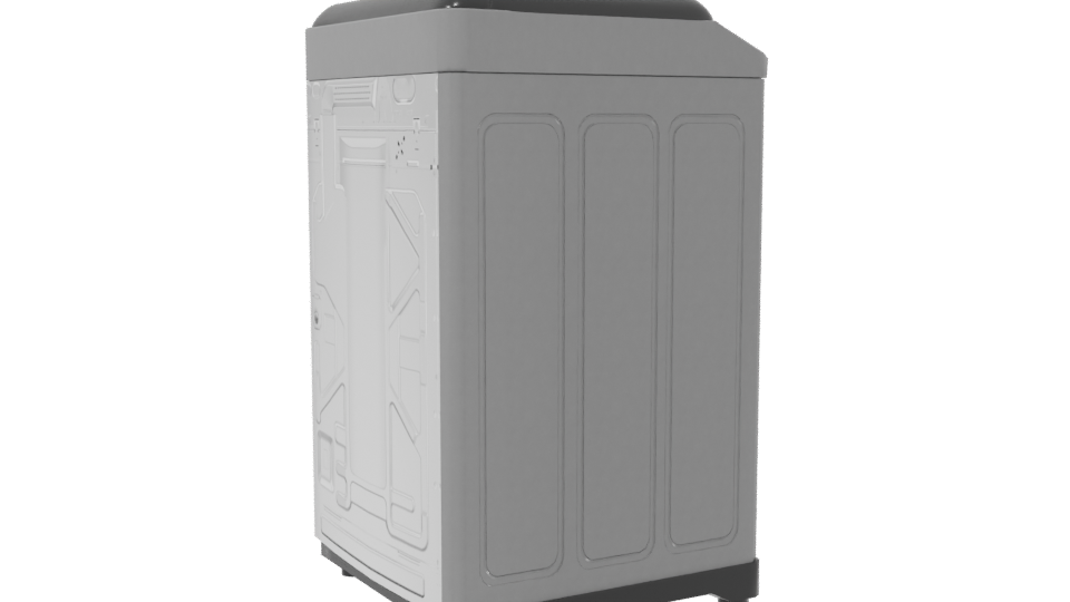 Sleek Modern Washing Machine 3D - Professional 3D Model Render 7