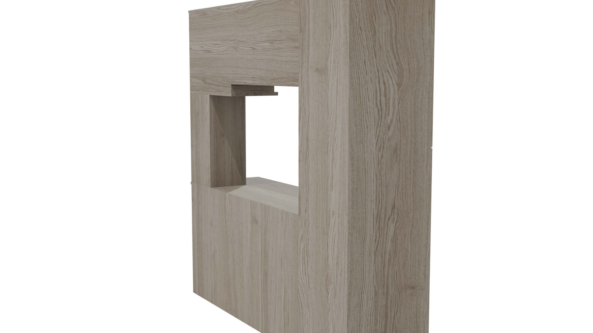 Stylish Wooden Cabinet Model - Professional 3D Model Render 7