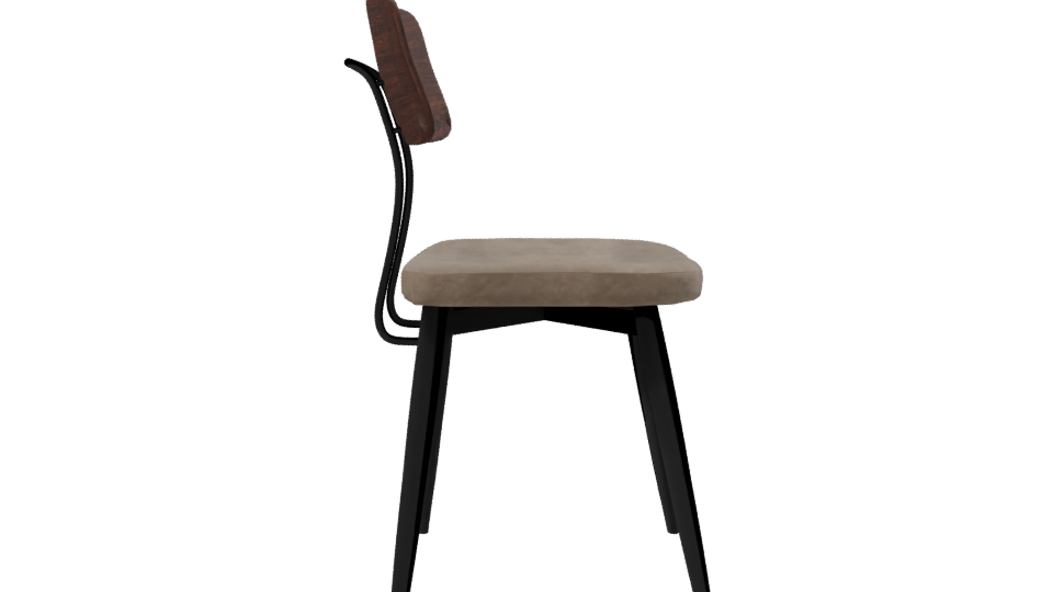 Stylish Modern Dining Chair 3D Model - Professional 3D Model Render 8