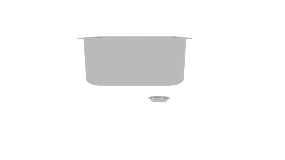 Sleek Rectangular Bathtub 3D Model - Professional 3D Model Render 2