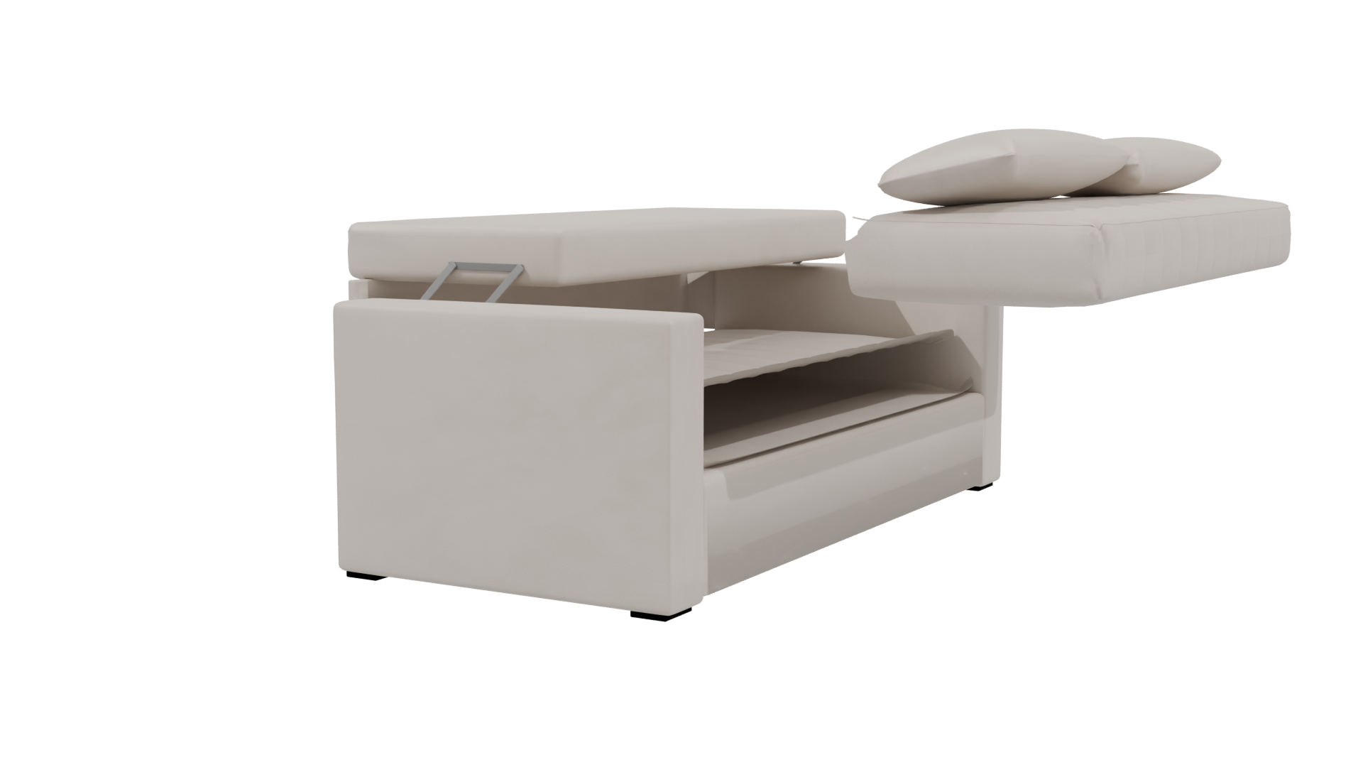 Elegant Modern Sofa Bed 3D Model - Professional 3D Model Render 3