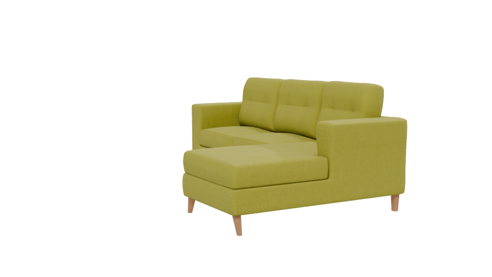 Stylish Modern L-shaped Sofa 3D Model - Professional 3D Model Render 13
