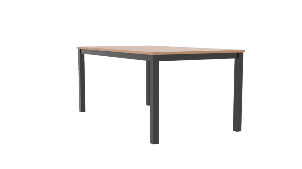 Minimalist Wooden Table 3D Model - Professional 3D Model Render 7