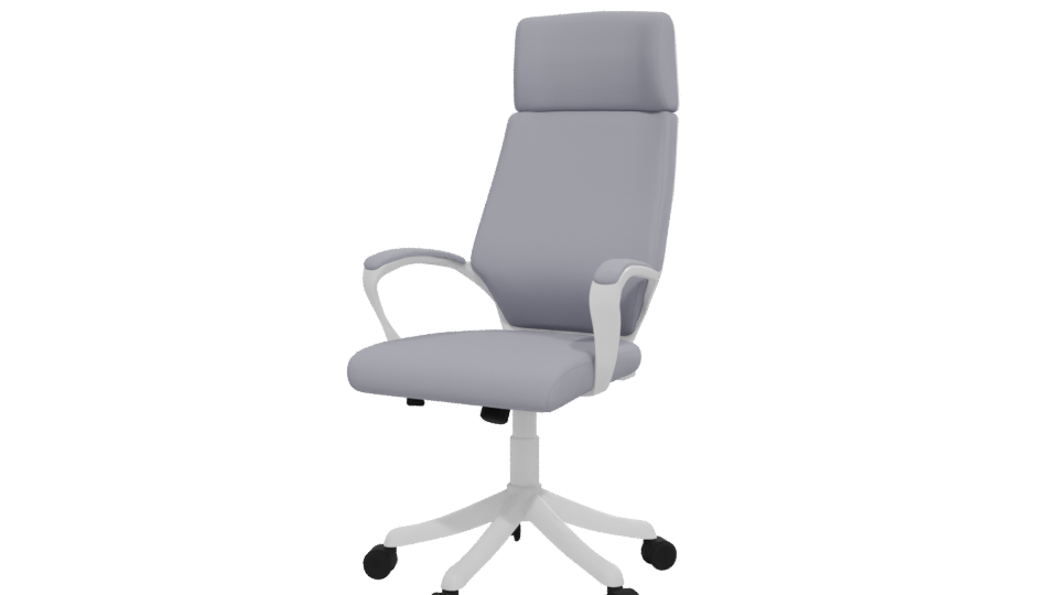 Elegant Ergonomic Office Chair 3D Model - Professional 3D Model Render 12