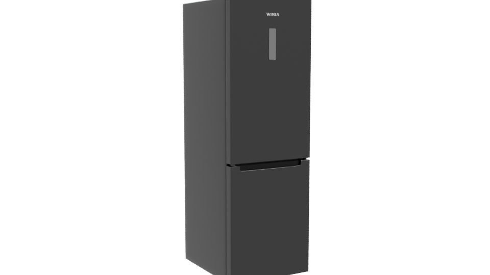 Stylish Top-Freezer Refrigerator Model - Professional 3D Model Render 10