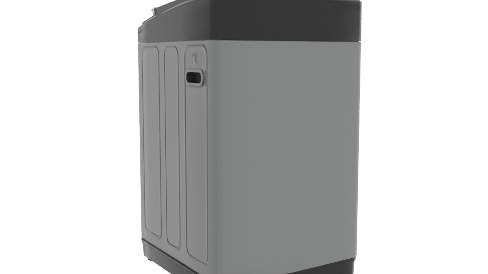 Stylish Top-Loading Washing Machine 3D - Professional 3D Model Render 4