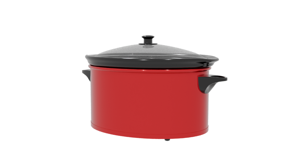 Slow Cooker Kitchen Appliance 3D - Professional 3D Model Render 6