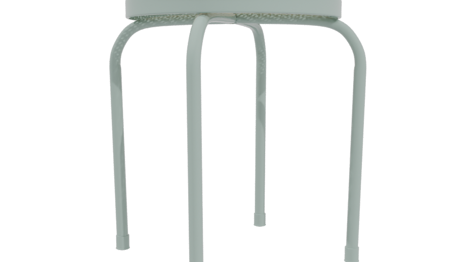 Stylish Minimalist Stool Model - Professional 3D Model Render 4