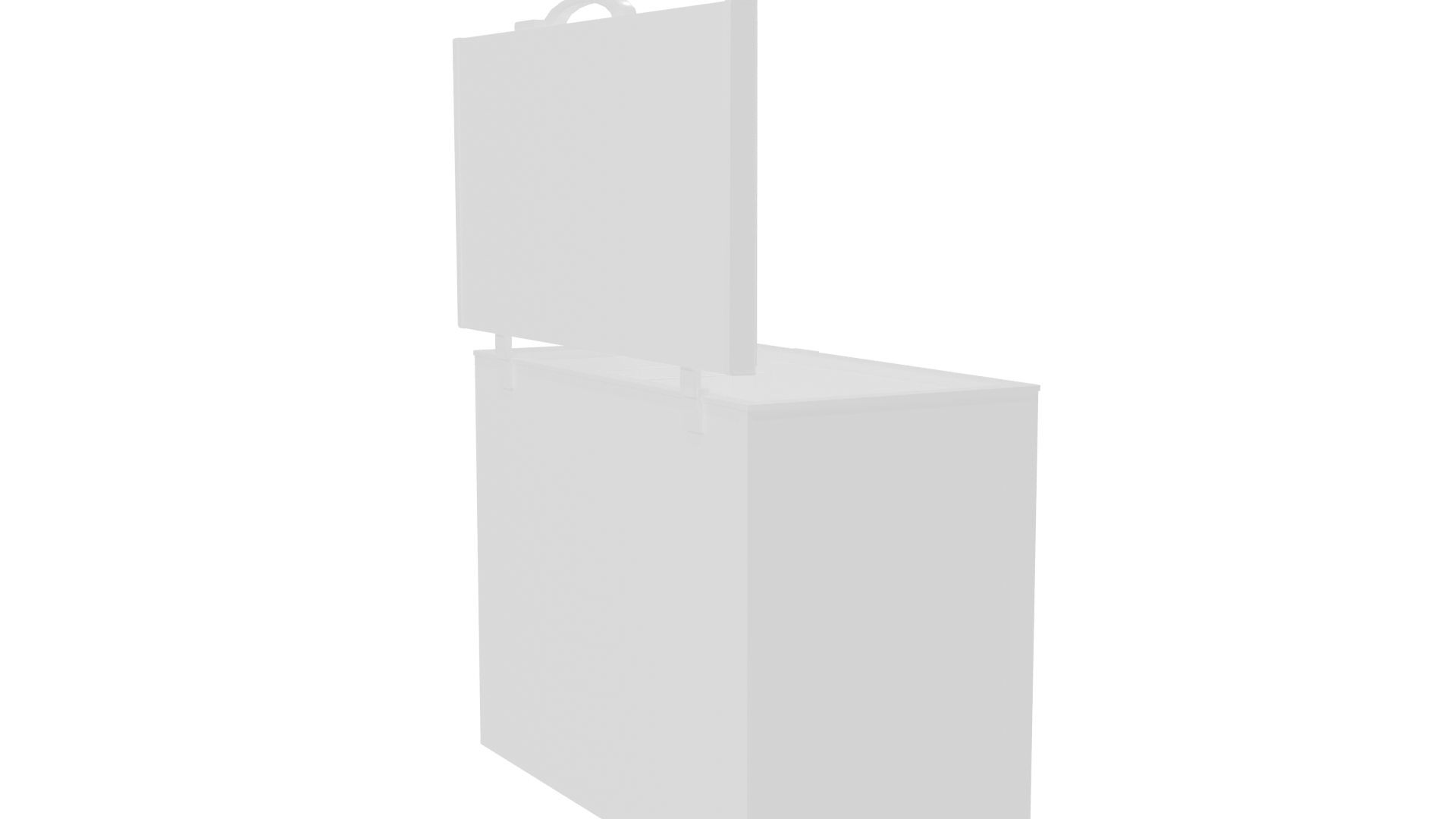 Versatile Chest Freezer 3D Model - Professional 3D Model Render 7