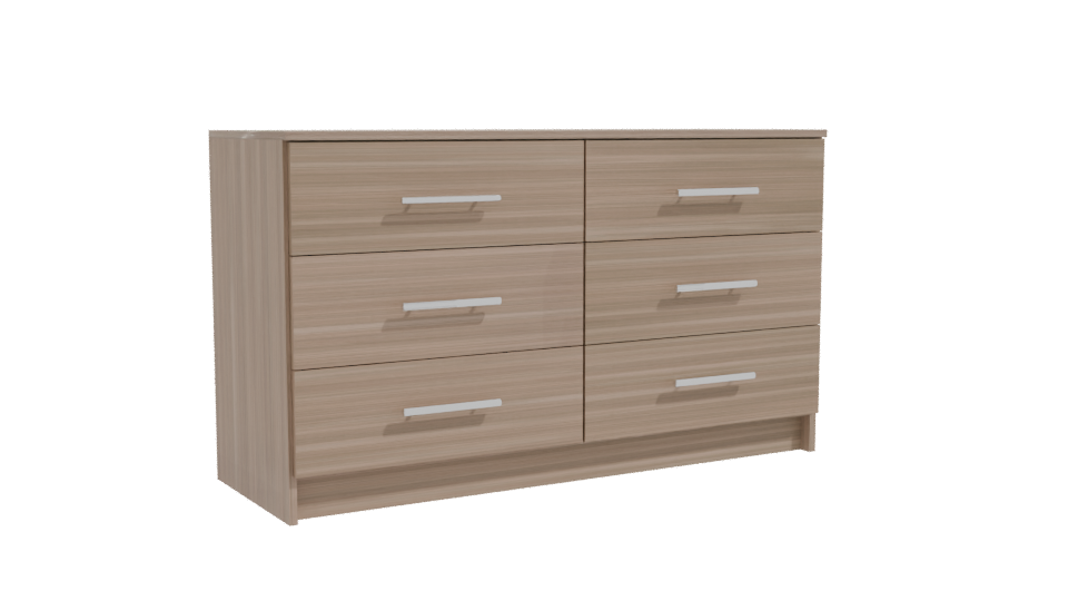 Stylish Wooden Dresser 3D Model - Professional 3D Model Render 10