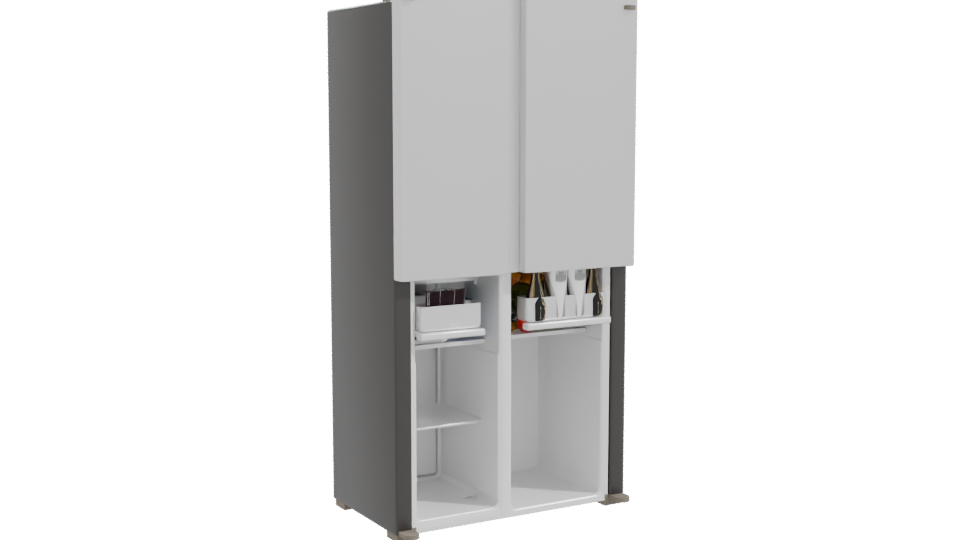 Sleek Modern Refrigerator 3D - Professional 3D Model Render 10