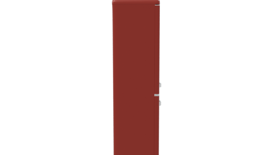 Stylish Vintage Refrigerator Model - Professional 3D Model Render 8