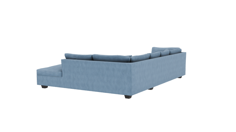 Luxury L-Shaped Sofa 3D Model - Professional 3D Model Render 3