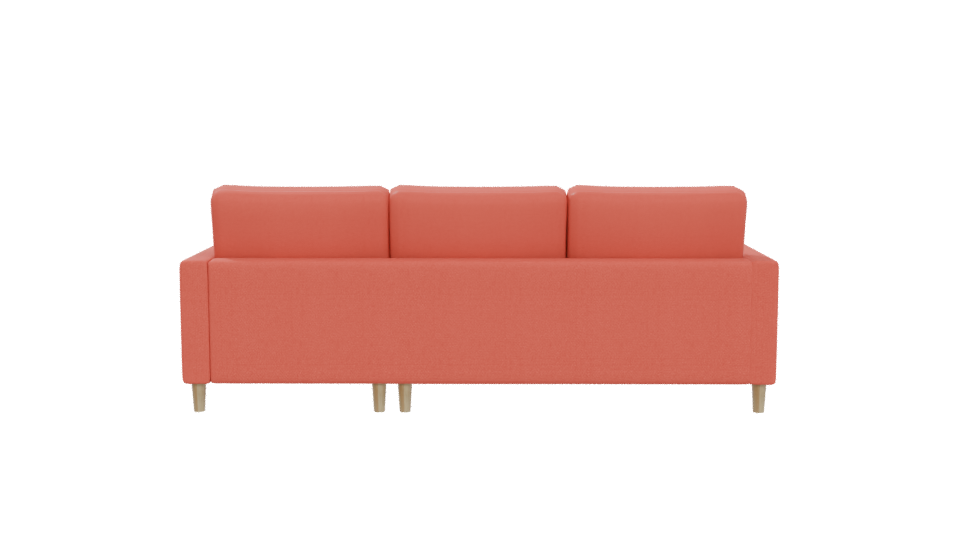 Contemporary Fabric Sectional Sofa 3D Model - Professional 3D Model Render 5