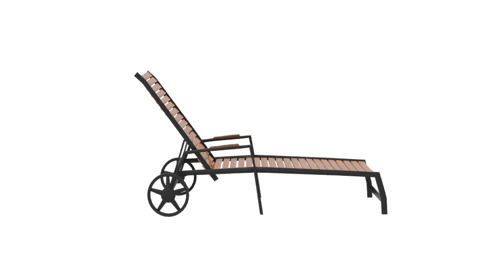 Reposera Flamingo Rueda Lounge Chair 3D - Professional 3D Model Render 8