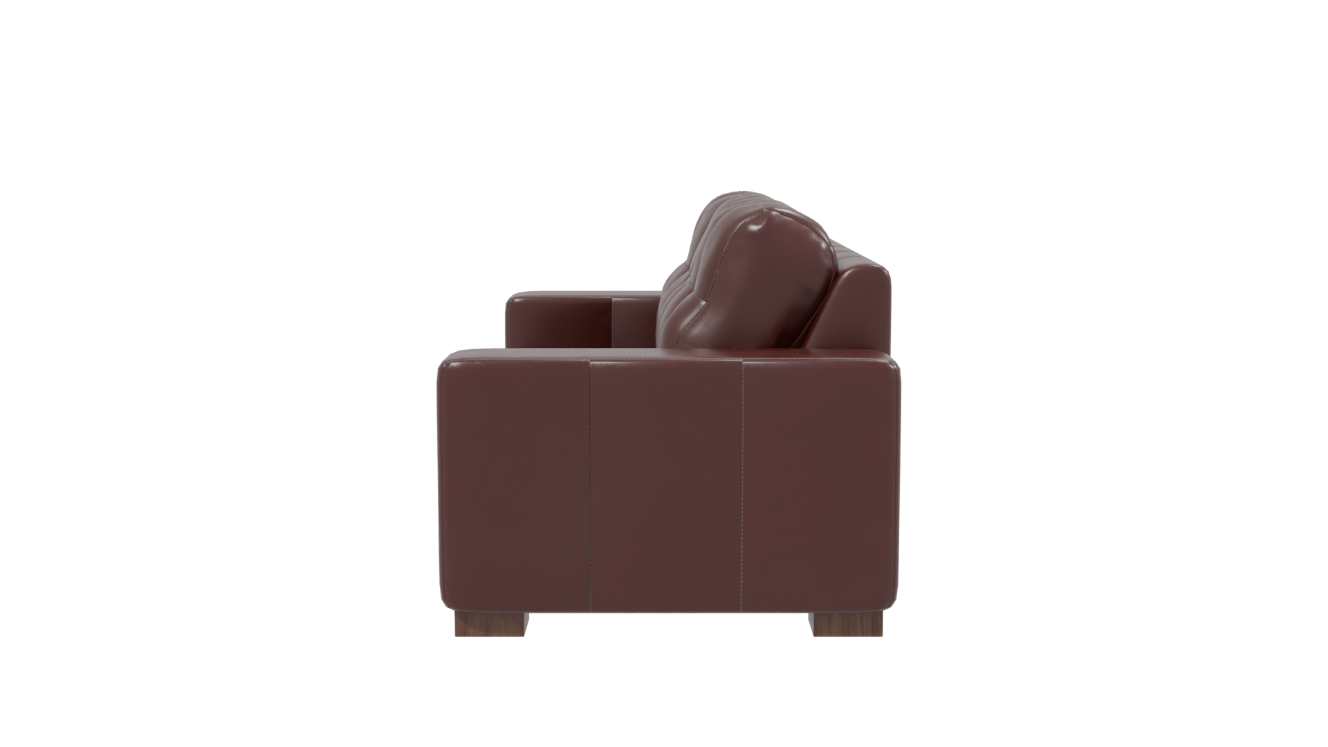 Luxurious Leather Sofa 3D Model - Professional 3D Model Render 2