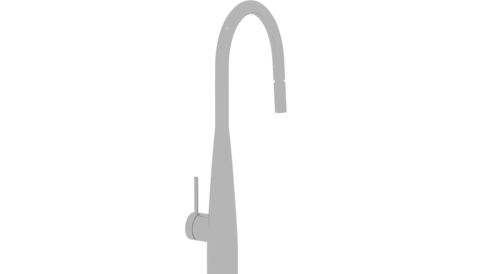Sleek Modern Kitchen Faucet Model - Professional 3D Model Render 6