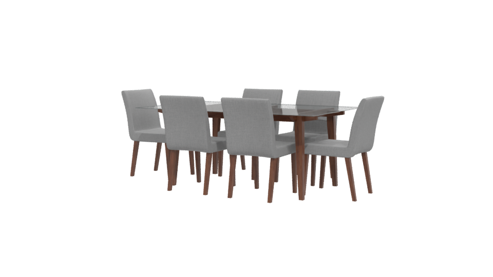 Stylish Dining Table Set 3D - Professional 3D Model Render 12