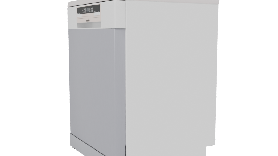 Sleek Modern Dishwasher 3D Model - Professional 3D Model Render 13