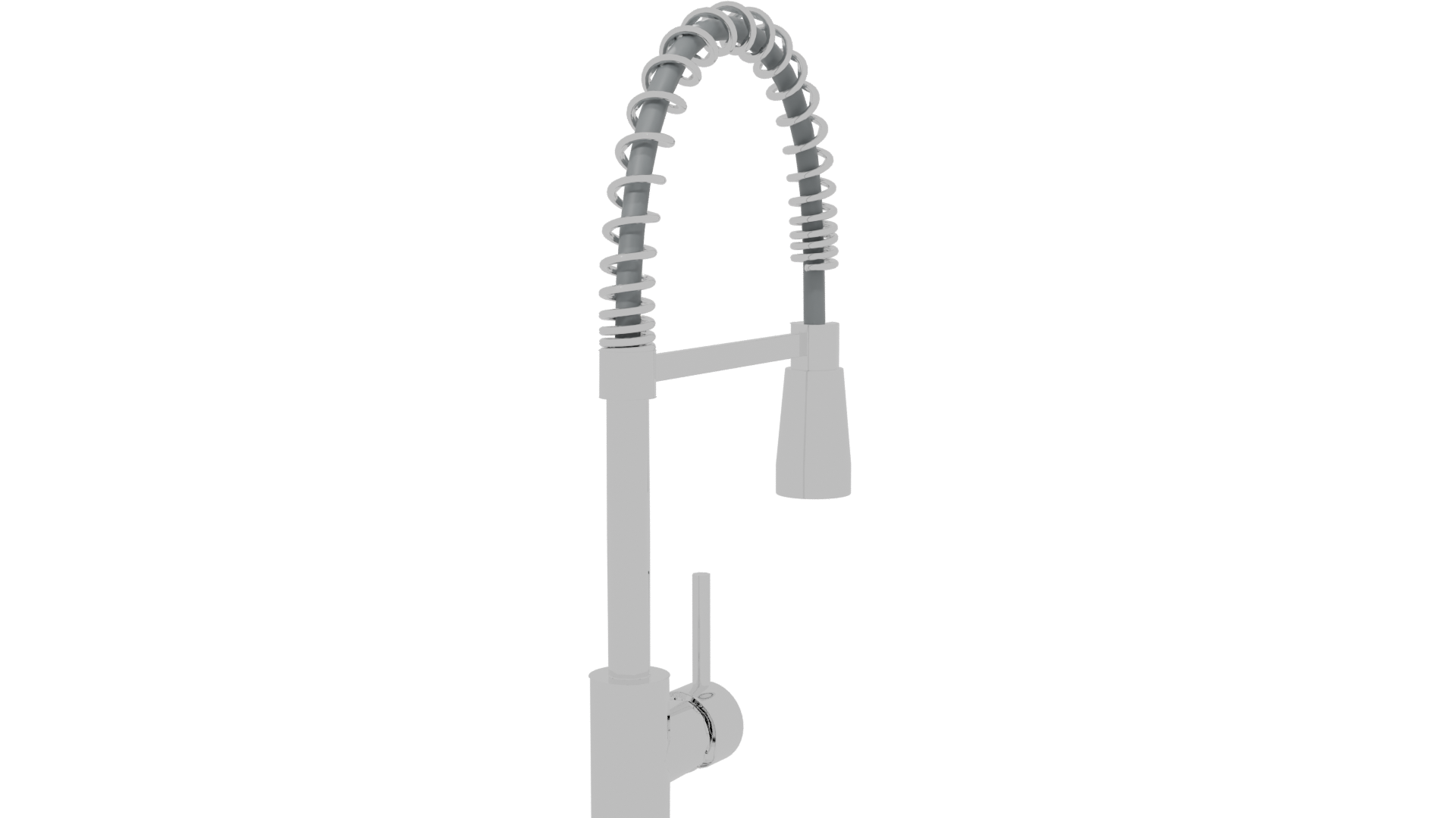 Modern Kitchen Faucet 3D Model - Professional 3D Model Render 6