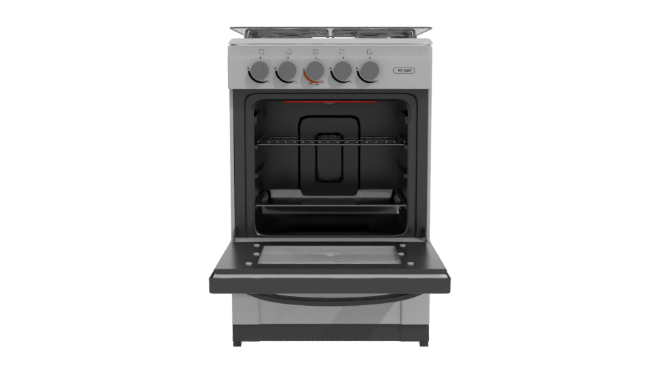 Stylish Gas Oven 3D Model - Professional 3D Model Render 11