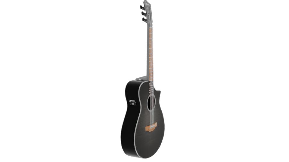 Stylized Acoustic Guitar Model 3D - Professional 3D Model Render 9
