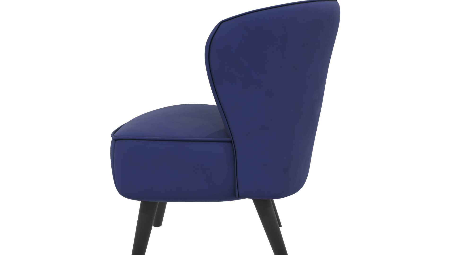 Stylish Modern Fabric Accent Chair 3D Model - Professional 3D Model Render 2