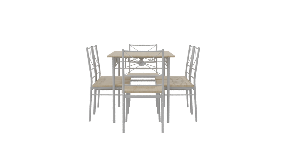 Stylish Dining Table Set 3D - Professional 3D Model Render 8