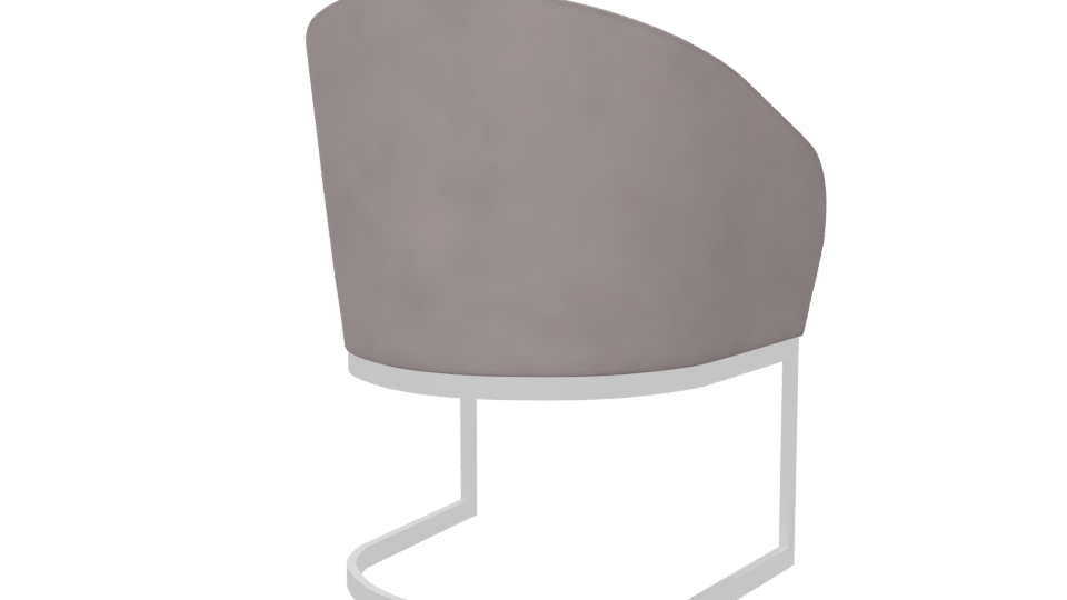 Minimalist Fabric Accent Chair 3D - Professional 3D Model Render 6