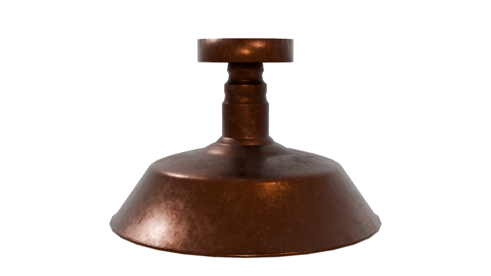 Vintage Copper Kitchen Weighing Scale 3D Model - Professional 3D Model Render 5