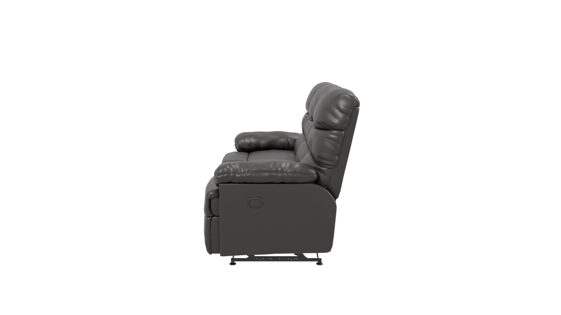Reclinable Brown Couch 3D Model - Professional 3D Model Render 2