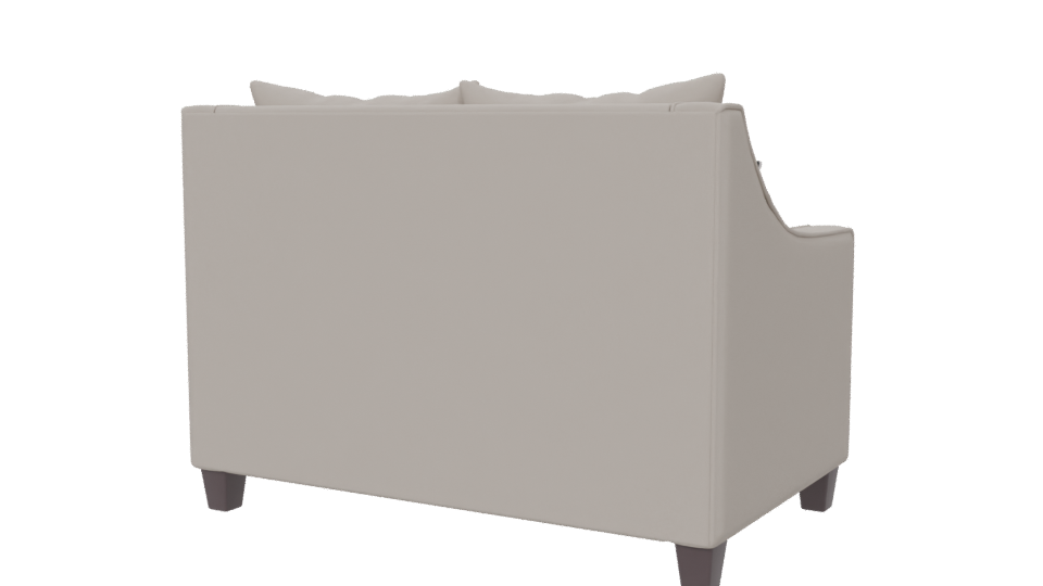 Elegant Minimalist Love Seat 3D - Professional 3D Model Render 6