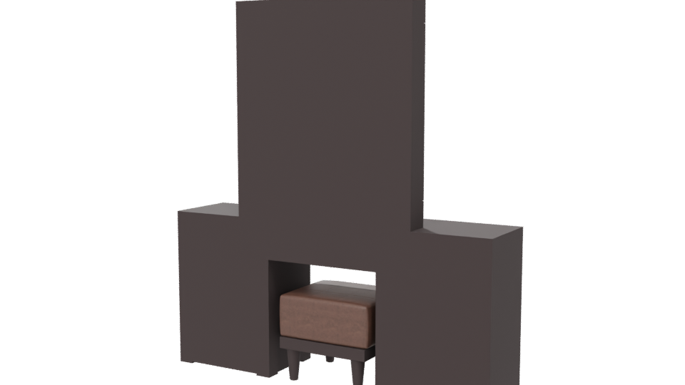 Elegant Modern Vanity Set 3D - Professional 3D Model Render 6