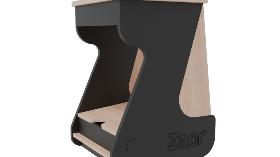 Stylish Minimalist Side Table - Professional 3D Model Render 7