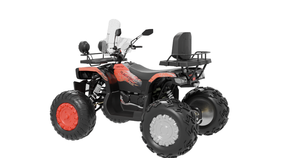 Stylized ATV Quad Bike Model - Professional 3D Model Render 6