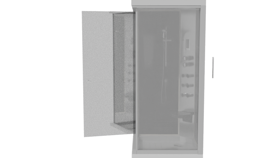 Stylish Modern Shower Cabin 3D - Professional 3D Model Render 2