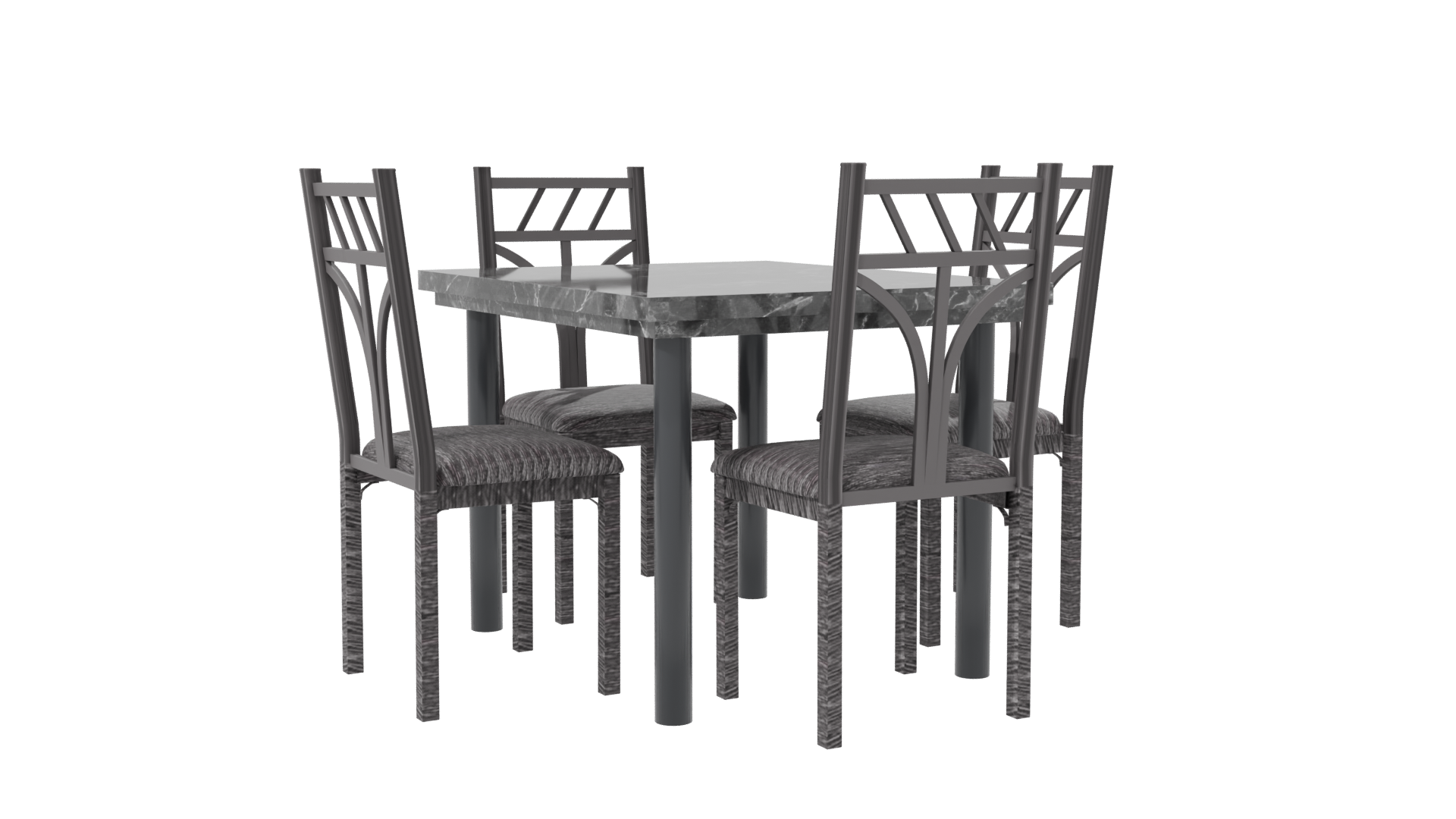 Stylish Dining Table Set 3D - Professional 3D Model Render 7