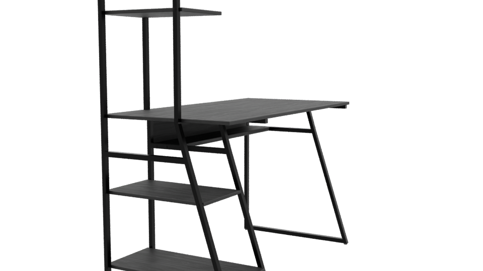 Contemporary Office Desk 3D Model - Professional 3D Model Render 9